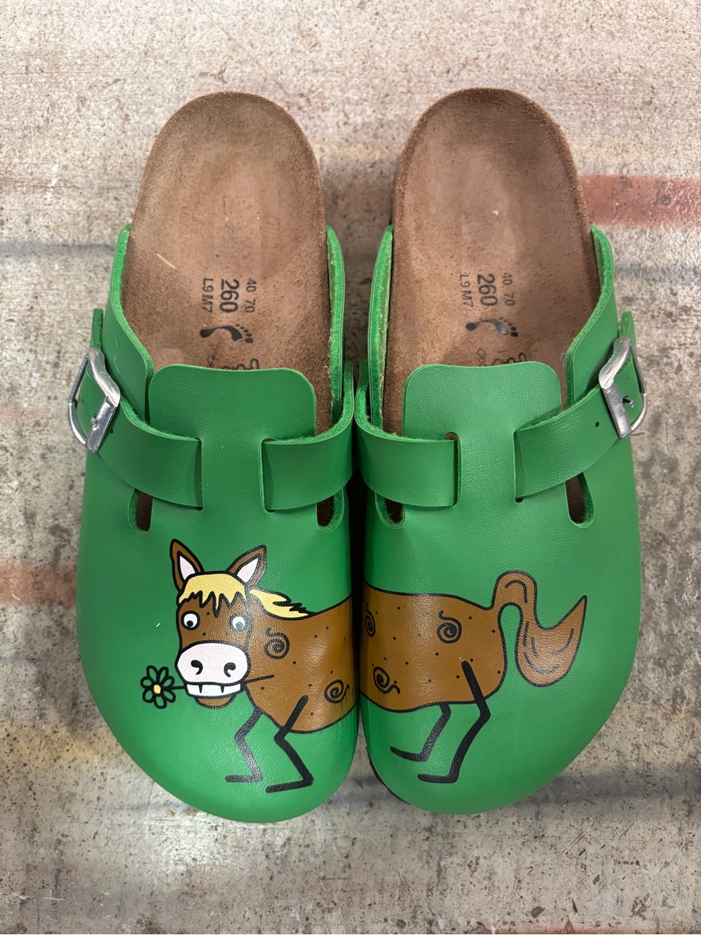 Women’s Birkenstock Green Horse Clog Shoes